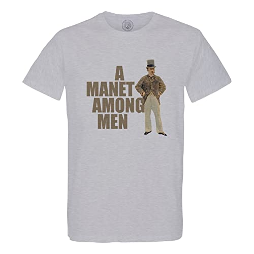 T-shirt homme col rond coton bio humour art A Manet Among Men