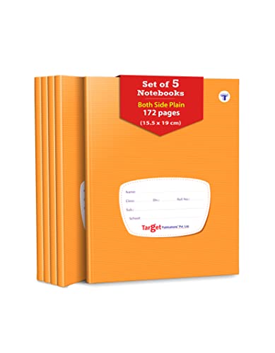 Both Sides Blank Small Notebooks for Kids and Students | 172 Plai...