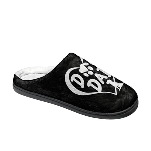 Womens Slippers Warm House Slippers Black Scuff Slippers Slipper On Slippers for Indoor and Outdoor4