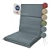 Produktbild Doppler Niederlehner-Auflage Sierra Mitternachtsblau 100x48x6 cm  Weiches Gartenstuhl-Polster mit Fleckschutz | Komfortable Sitzauflage mit Bindebändern für Balkon, Terrasse & Garten