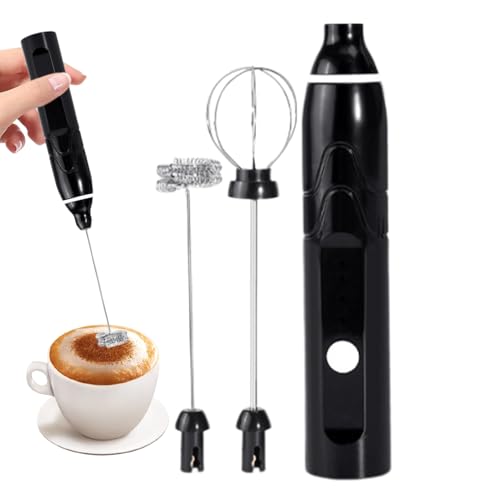 Espumador De Leche Eléctrico - Mezclador De Acero Inoxidable Recargable | Espumador De Mano,Para Casa Cocina Bar Piso Polvo De Proteína Cappuccino Pastelería