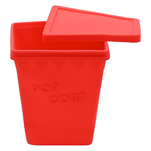 Pipoqueira de Silicone para Microondas Vermelha 26CM