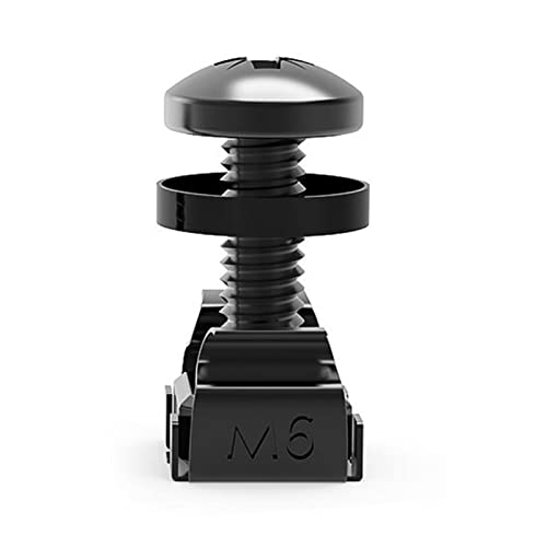 Christol M6 16mm/12mm Support de Montage en Cage écrous vis rondelles pour Support de Serveur Armoire étagères routeurs vis de Montage