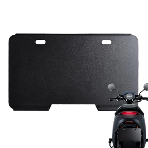 – Metallschild, Selbstklebende Nummernschilder Aus Metall, wasserdichte Nummernschildrahmen In Schwarz, Nummernschildhalter, Motorradzubehör, Robuster Acrylschutz