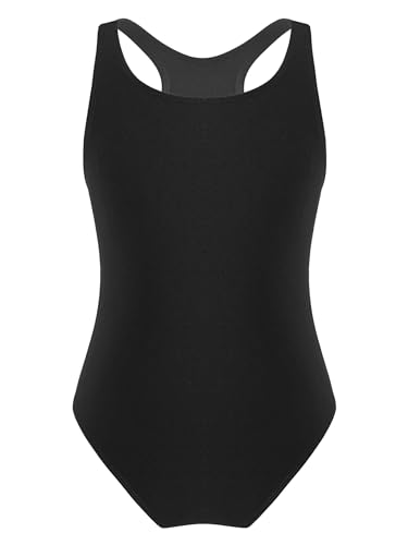 Moily Girls Color Block Racer Cutout Back One Piece Swimsuit Athletic Wetsuit Rash Guard Shirts2