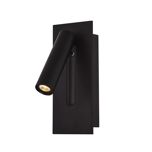 Applique murale à tête de lit réglable, spot LED encastré directionnel, lampe de lecture de chevet avec bouton caché, applique murale en aluminium, applique murale...