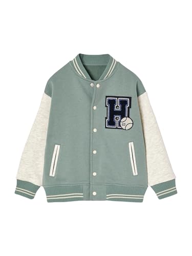 Sweat garçon molleton style teddy Vertbaudet veste d'automne à badge