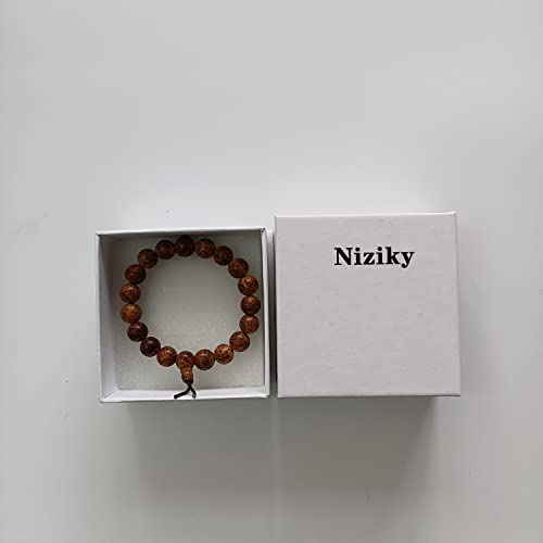 Niziky-Wooden bead bracelets, Beads Buddhist Prayer Bracelet Link Wrist Necklace Chain Beads