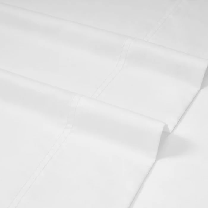 Miniatura 2 de CinchFit USA Quahog Bay - Juego de sábanas de 4 piezas, 100% algodón, 100% algodón, universal, XL V, 4 piezas, color blanco