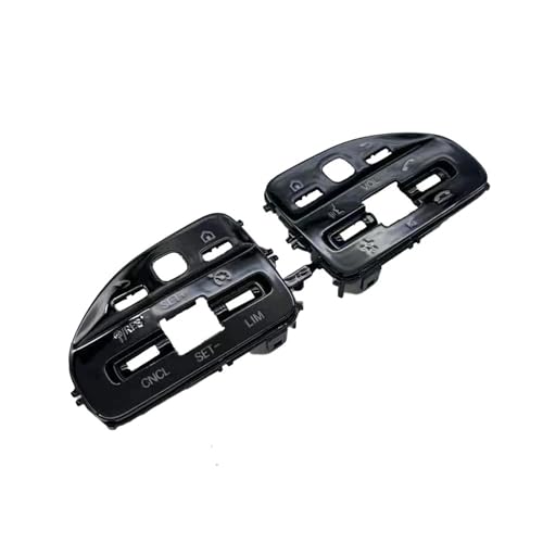 Cache-bouton de volant multifonction Benz AMG coque noire haute précision