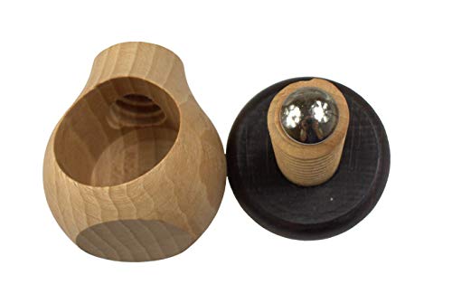 EFO Holz Nussknacker in Pilzform 9x6 cm | Walnussknacker aus robustem Buchenholz für müheloses Knacken… – Ansicht 5