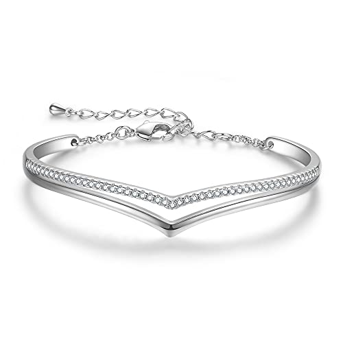 Praelinos Bracciale Donna Semplice in Oro Bianco