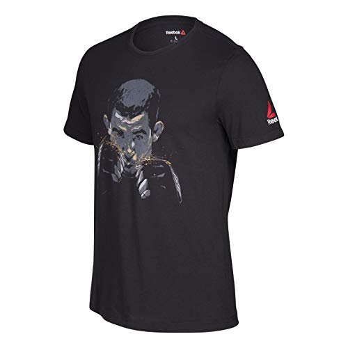 T-shirt Reebok José Aldo UFC AP6813 homme noir pour le combat