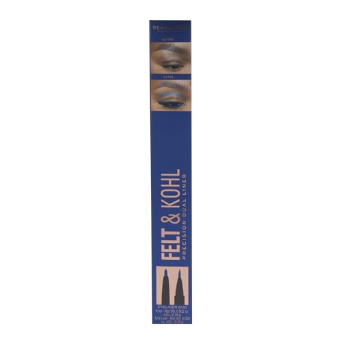 Revolution Doble Delineador Felt y Kohl Azul miniatura 4