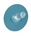 Produktbild WENKO 21797100 Static-Loc Haken Mittelgroß Lichtblau, Befestigen ohne bohren, 5 x 2,5 x 5 cm