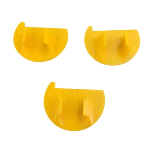predolo 3点セット 裁縫ゲージ 測定ツールセット ステッチガイドツール 2/3/4mm キルティングと裁縫補助具 編み物用裁縫指定規, 黄色