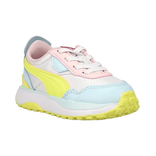 PUMA Toddler Girls Cruise Rider P0p Glitch Slip On Sneakers Shoes Casual - White - Size 4 M2