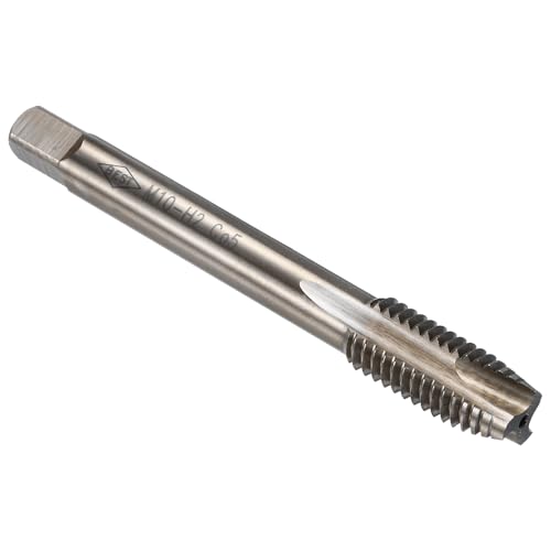 Image of sourcing map Spiral Point Plug Threading Tap M10 x 1.5 Thread, Ground Threads H2, M35 High Speed Steel Cobalt, Heat Coloring, Metric Screw Taps Tapping Bit for Thread Repair