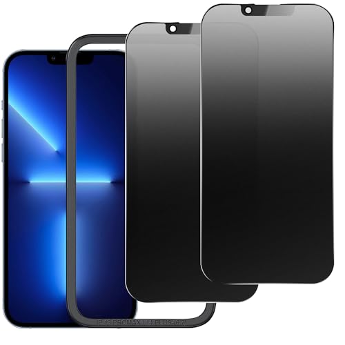 KUARMOR 2 Pack Matte Privacy Screen Protector for iPhone 13 Pro Max/14 Plus 6.7",Anti-Glare Anti-Spy Scratch Resistant Tempered Glass Film,Smooth Responsive Touch Anti-Scratch Glass，Easy to Install by KUARMOR - Used condition - US$12.74
