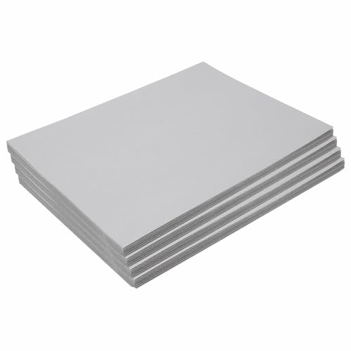 Colorations 9\" x 12\" Mediumweight Gray Construction Paper - 200 Sheets, Bulk Pack Art Paper, Arts and Crafts, School Supplies, Drawing, Coloring, Painting, 3D Art Paper