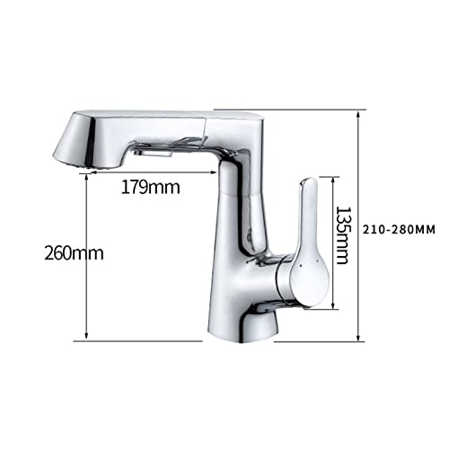 Robinet de salle de bain extractible chaud et froid pour routine matin - 4