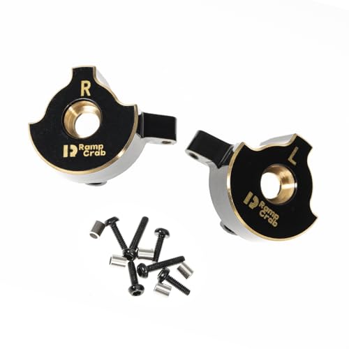 RampCrab Brass Steering Knuckles RC Counterweights for 1/24 RC Crawler Axial SCX24 AX24 Upgrades...