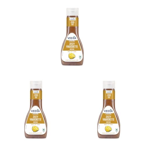 Image of Veeba Zesty Vinaigrette Salad Dressing, 320g (Pack of 3)