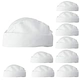  MISEMIYA - GORRO CHEF GORRO COCINERO GORRO COCINA GORROBARCO COCINERO GORRO ESTILO MILITAR COCINA Ref.920 - Blanco, Pack* 1 Pcs