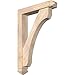 Ekena Millwork BKT0604X28X40LEC03SDF Legacy Arts and Crafts Smooth Bracket w/Offset Brace, Douglas Fir