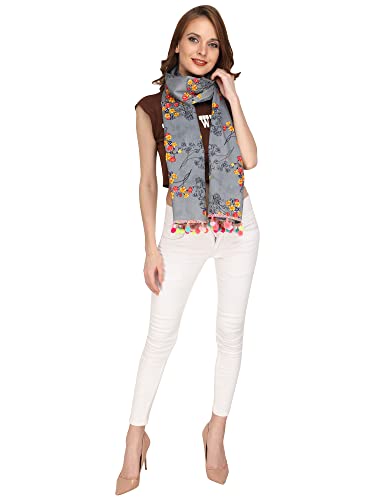 Image of Cotton Nursing Cover | Feeding Shawl | for Women & Mothers (Grey)