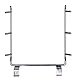 WENKO Tür-Müllbeutelhalter, Halterung für Mülltüten zum Einhängen an Schublade und Schranktür, geeignet für Badezimmer und Küche, ohne Bohren, aus verchromten Metall, 24 x 24,5 x 15 cm