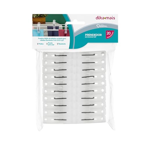 Prendedor de roupas 40 pçs Material super resistente - (100% plástico - não enferruja