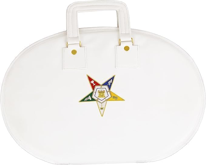 Masonic OES Chain Collar Case Soft Padded Lining With Hand Made Logo