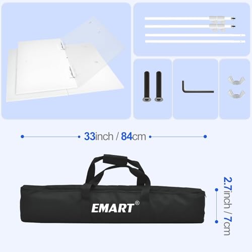 Soporte fondo fotográfico ajustable EMART 6.5x10 ft miniatura 7