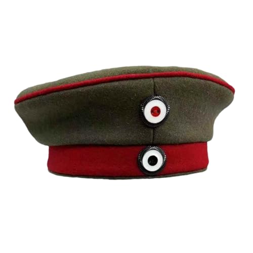 German WWI M1907 Feldmützen Cap- Size L (58cm - Authentic Reproduction Gray/Green