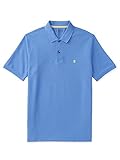 IZOD mens Big and Tall Advantage Performance Short Sleeve Solid Polo shirt, Blue Revival, XX-Large Big US