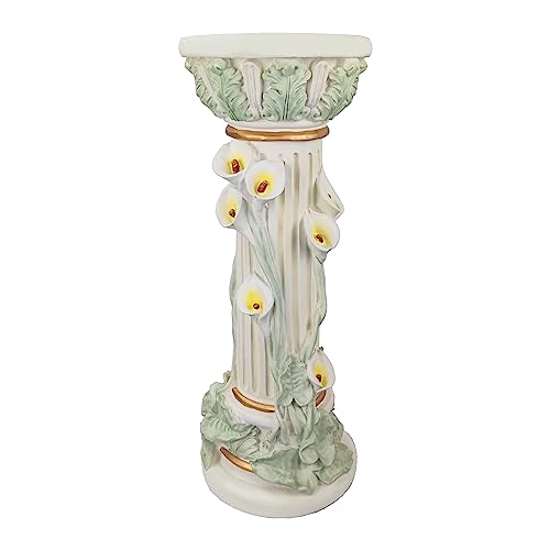 Housingod Flowers Roman Column Sculpture With Base Pillar Greek Column Large Size Statue Sculpture Pedestal Stand Holder For Indoor Outdoor Wedding Birthday Party Decor 30.3'' High #TOP14