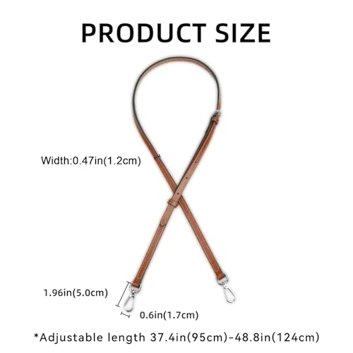 Image of Jiesinlov Leather Bag Shoulder Strap Replacement Crossbody Adjustable Conversion Kit Fit for Mini Pouch
