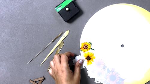 Image of Little Birdie DIY Clock Making Kit 10Inch Dia 2MM Thick | DIY Art & Craft Kit For School Projects, Home & Office Decor | MDF DIY Wall Clock Making Kit | Gift For Kids, Adults,Multicolor