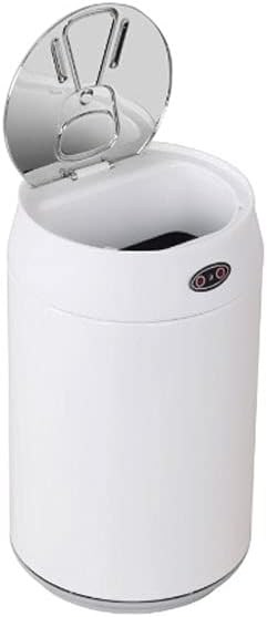 Trash Bin Desktop Smart Sensor Trash Can Home Creative Coke Can Car Desk Mini Trash Can Indoor Trash Can Sensor Trash Can Kitchen Trash Can,Blanc