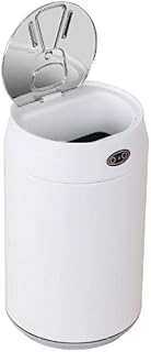 Kitchen Trash can Desktop Smart Sensor Trash Can Home Creative Coke Can Car Desk Mini Trash Can Indoor Trash Can Sensor Trash Can Trash Can (Color : White)