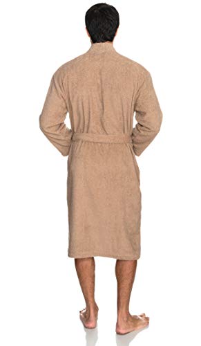 Mens 100% Cotton Terry Cloth Spa Robe