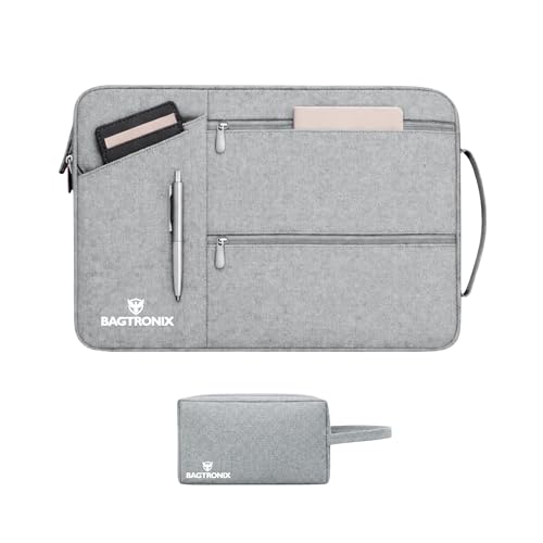 Image of Drax Laptop Bag Sleeve Case Cover Pouch for Laptop Apple /Dell /Lenovo /Asus /Hp /Samsung /Mi /MacBook /Ultrabook /Thinkpad /Ideapad /Surfacepro (Grey) (Grey, 15.6 inch)