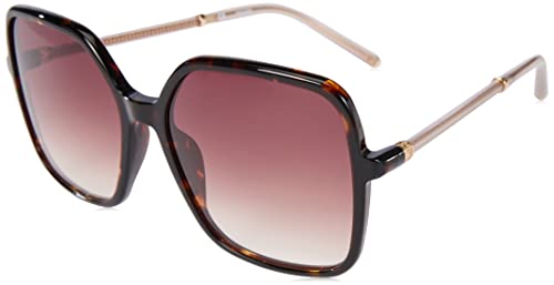 Preisvergleich Produktbild Escada Damen Sesd48 Sonnenbrille, Glänzend Rot Havanna, 56