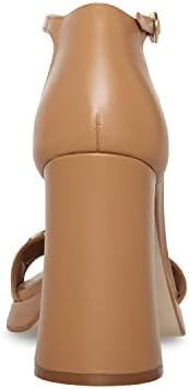 Steve Madden Women's Cienna Heeled Sandal, Tan Leather, 6.5 | Image 2