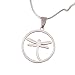 Unique Dragonfly Jewelry Shiny Stainless Steel Chain Necklace Pendant for Women 20"
