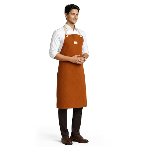 Image of uniformer Fire Retardant Apron | Heat & Spark Resistant | Fire Safety Apron | Heavy Duty Safety Gear | For Welders, Chefs & Fire Hazard Workers