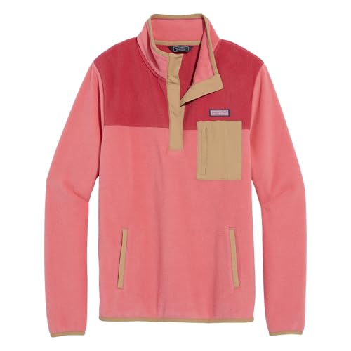 vineyard vines Women's Harbor Fleece Quarter-snap