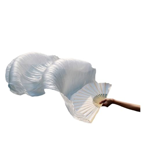 Voile de danse du ventre en imitation soie avec éventail fluide 150x90cm