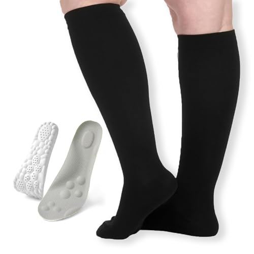 Eversock Compression Socks, Wide Compression Socks Socks for Women Everyday Circulation, Plus Size